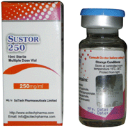 Sustor 250 (4 Testosterones) 10 ml.  Vial / 250mg/1ml